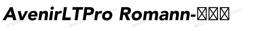 AvenirLTPro Romann字体转换